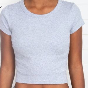 Brandy Melville: Ashlyn Top Heather Grey